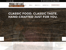 Tablet Screenshot of primecutcafe.com